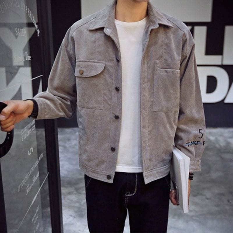 Herren Cord Hemdjacke – Perfekt für einen ordentlichen britischen Look!
