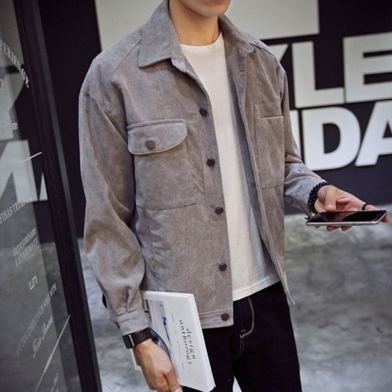 Herren Cord Hemdjacke – Perfekt für einen ordentlichen britischen Look!